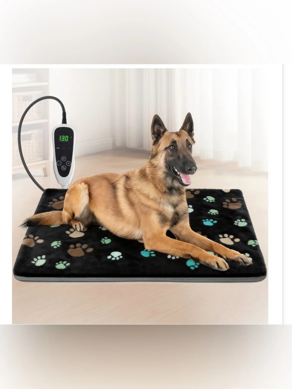 Large Dog Heating Pad 36x24 In With Smart Thermostat